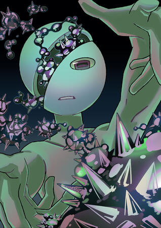 character belongs to @stickminu on X